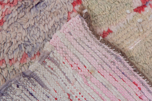Vintage Rag Rug Runner Rug (3' x 9')
